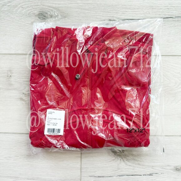 Lululemon - DARK RED Define Cropped Jacket Nulu - Picture 2 of 3
